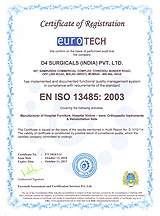 EN ISO 13485:2003 Certified